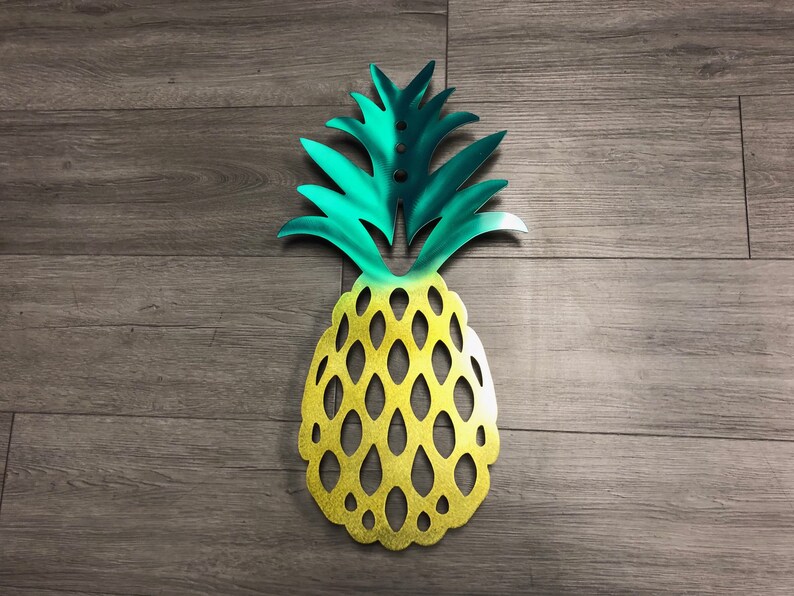 Pineapple Metal Wall Art Etsy