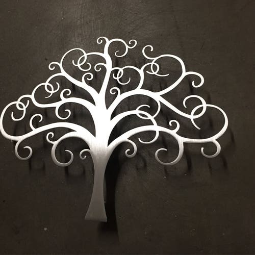 Tree Metal Wall Art - Silver Wall Decor - Tree Art - Metal Art - Metal Wall Decor - Wall Art - Large Metal shops Wall Art - Tree of Life - Art