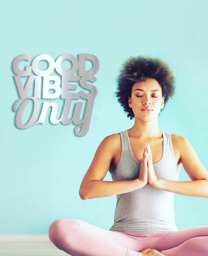Good Vibes Only Metal Wall Art Word Art Metal Art Wall Etsy