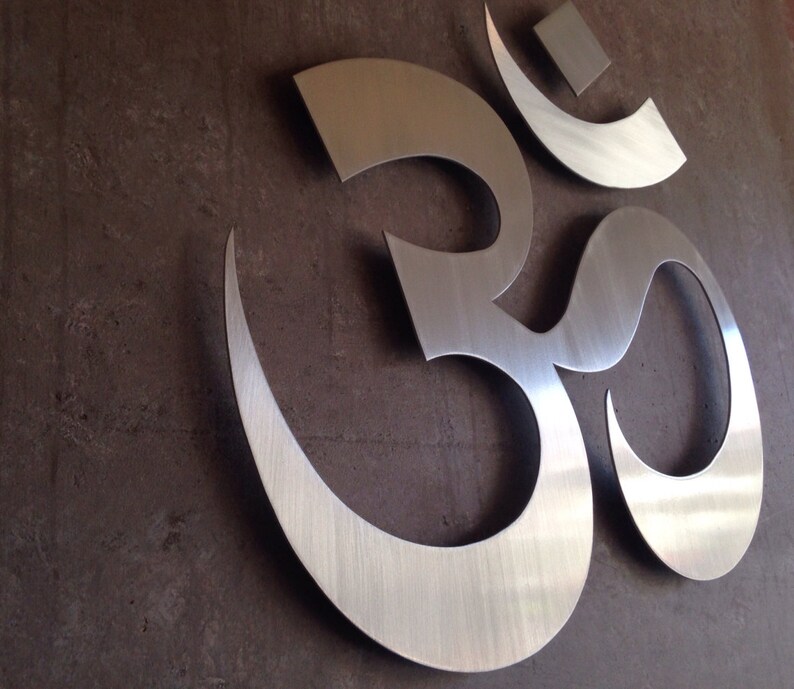 Om Symbol Namaste Metal Wall Art Wall Art Metal Wall Decor Etsy
