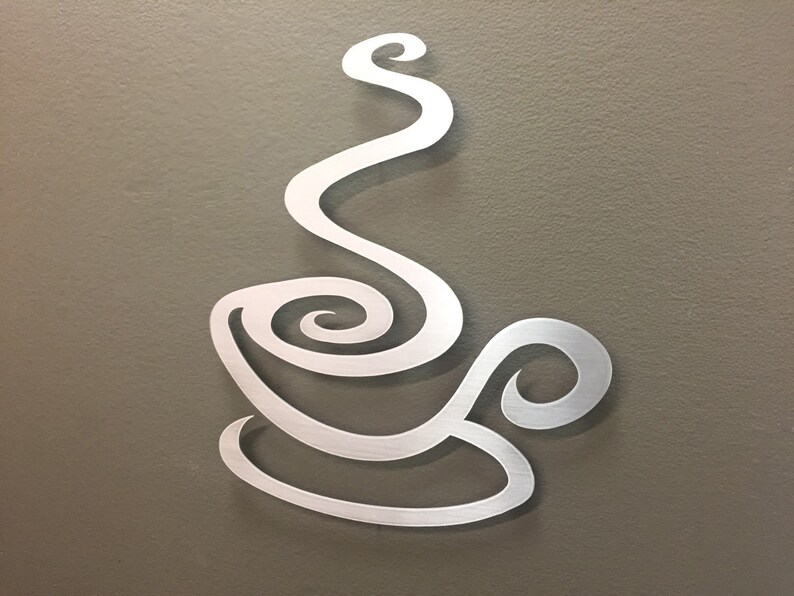 Coffee Kitchen Metal Wall Art Coffee Art Coffee Metal Art Etsy