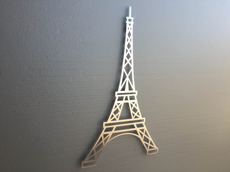Eiffel Tower Metal Wall Art Paris France Home Decor Etsy