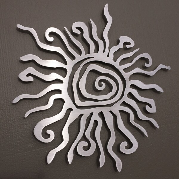 Large Metal Sun Wall Art Etsy
