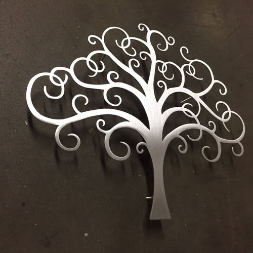 Tree Metal Wall Art - Silver Wall Decor - Tree Art - Metal Art - Metal Wall Decor - Wall Art - Large Metal shops Wall Art - Tree of Life - Art