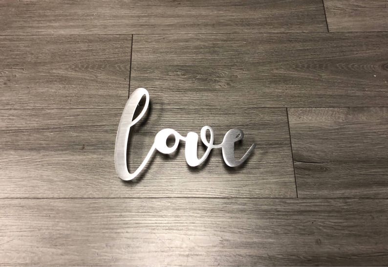 Love Metal Wall Art Wall Art Metal Art Home Decor Love Etsy