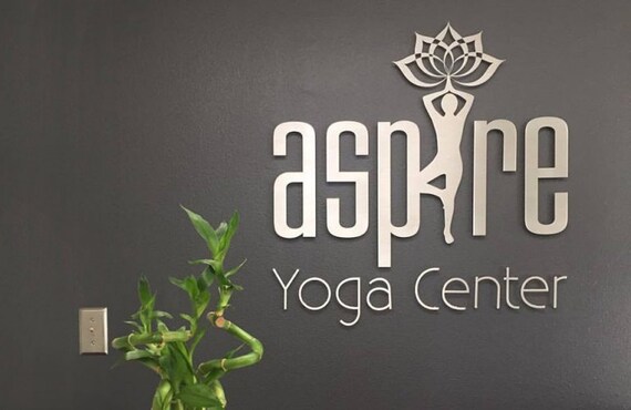 Custom Business Sign - Yoga Studio Sign - Interior / Exterior Sign - Professional Sign - Personalized Sign - Metal Wall Art - Wall Sign