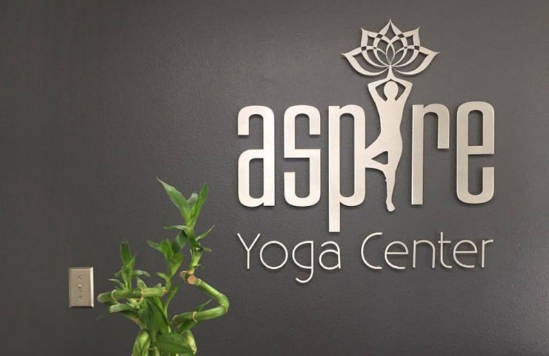 Custom Business Sign Yoga Studio Sign Interior / Exterior Etsy New