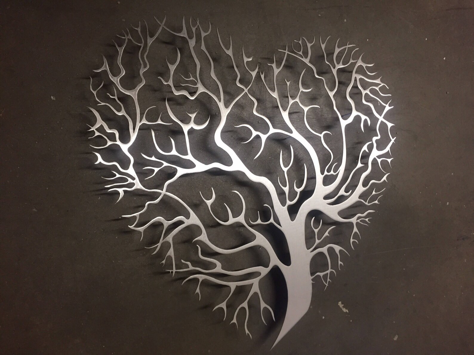 Tree Heart Metal Wall Art Tree Metal Wall Art Unique Wall Etsy UK