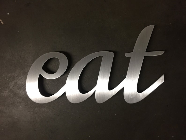 Eat Kitchen Sign Metal Wall Art Home Decor Kitchen Art Etsy