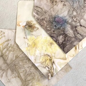 Bellissime buste Eco-Print, Download digitale, Tre disegni, Floreale