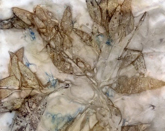 Eco-prints van eucalyptus, tijdschriftpagina's, tags (digitale download)