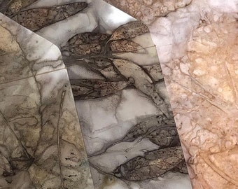 Enveloppen met ecoprint: briefpapier met natuurthema (digitale download)