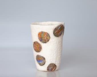 Unique One of a Kind Felt Vase