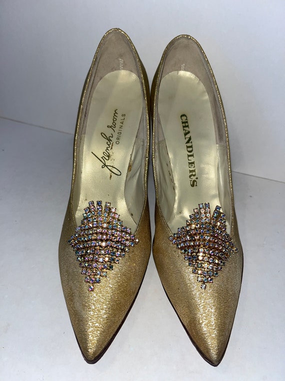 Vintage Chandler’s French Room Originals and Rhinestone Waterfall Shoe Clips