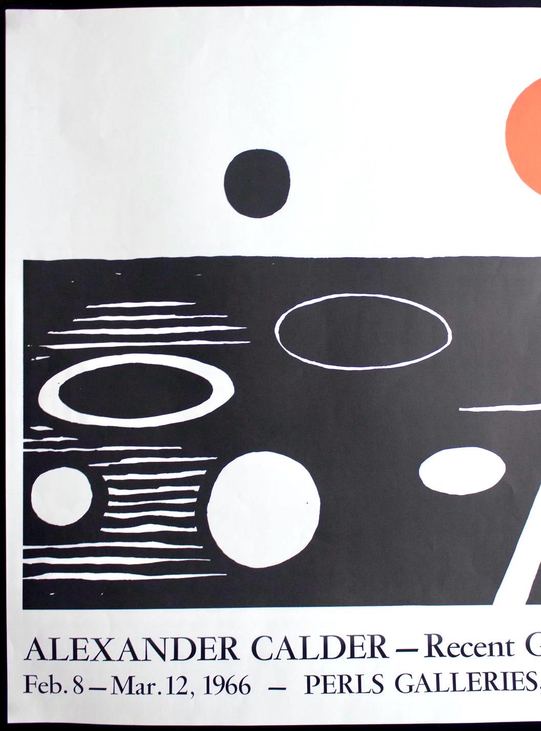 Alexander Calder C.1966 Perls Galleries NYC Exhibition Poster
