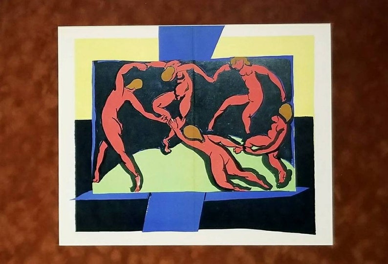 Henri Matisse c.1938 Original Lithograph La Danse The Dancers Nude Dance Limited Edition Authentic COA Certificate Of Authenticity Framed image 2