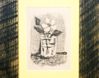 パブロ・ピカソ リトグラフ 花瓶の花 額装 パブロ・ピカソ - 青い花瓶（1903）花 - 17