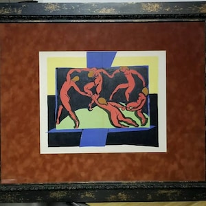 Henri Matisse c.1938 Original Lithograph La Danse The Dancers Nude Dance Limited Edition Authentic COA Certificate Of Authenticity Framed image 1