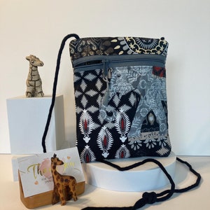 Ethnic Print Fabric Bag, Hobo Bag, Crossbody Bag