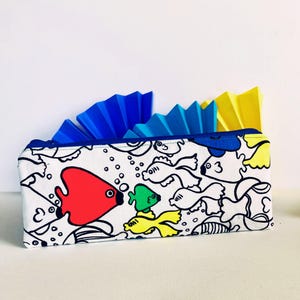 Pencil Case, Fabric Pencil Pouch, Zippered Purse Organizer