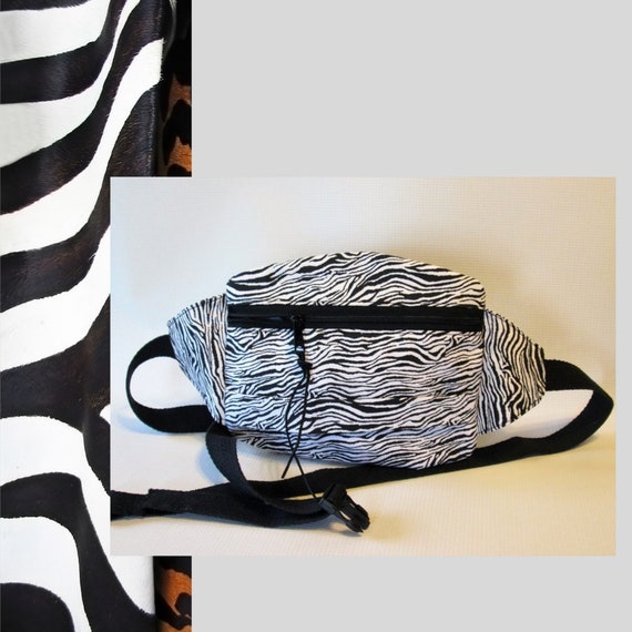 zebra fanny pack