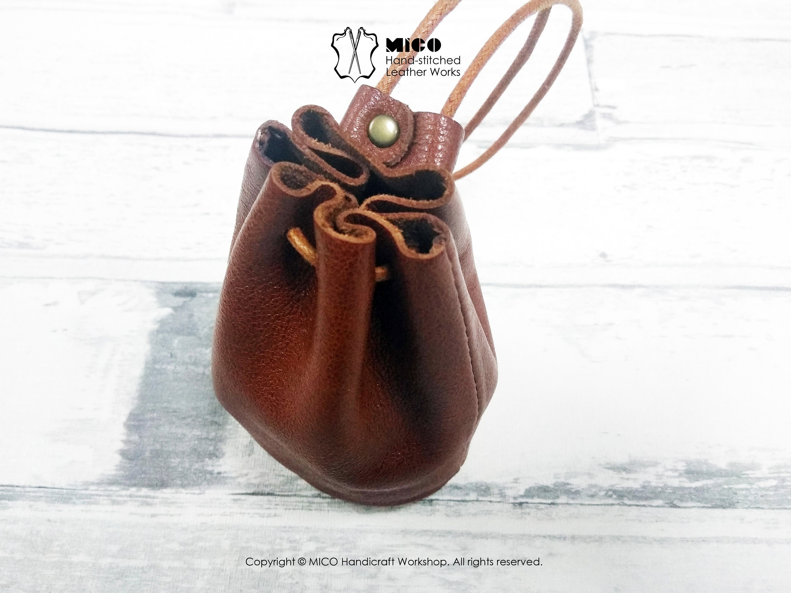MICO Wrinkled Cowhide Leather Genuine Leather Inside Sewing - Etsy Hong ...