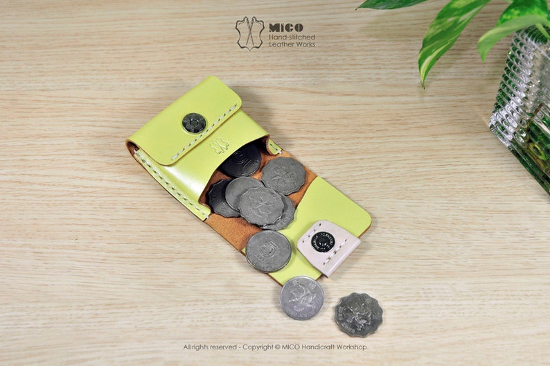 MICO leather Coin purse / Coin case / Coin pouch image 2