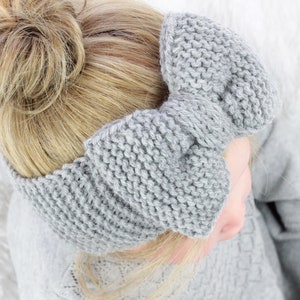 Knit Baby Bow Headband Pattern: Easy DIY Knitting (PDF Pattern, Instant Download)