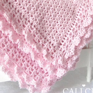 Baby-Decke Häkel-Muster: Viktorianische #89 Spitzenborte (PDF Download, 34x34 inches