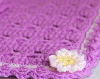 Crochet Baby Blanket Pattern: Daisy Flower Theme (PDF Pattern, Instant Download)