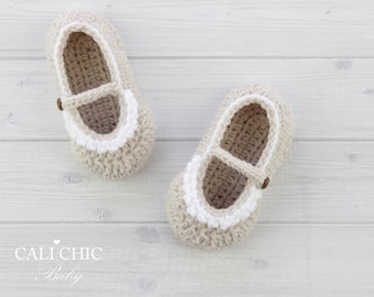 Crochet PATTERN 325 - Penelope Baby Shoes pattern - Crochet baby shoes pattern - Crochet Girls baby shoes - Instant Download PDF Pattern