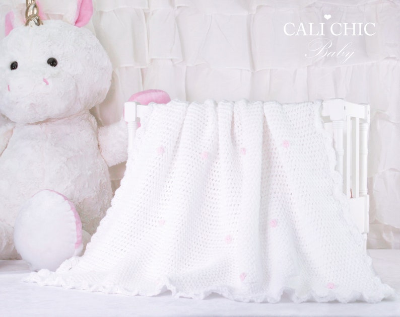 Baby Blanket Crochet Pattern Cotton Candy 160 Crochet Etsy