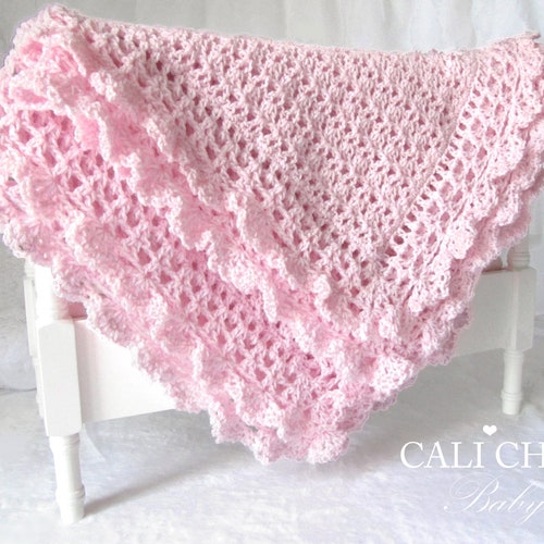 Crochet Pattern Rose Field Baby Blanket PDF Instant Download Etsy