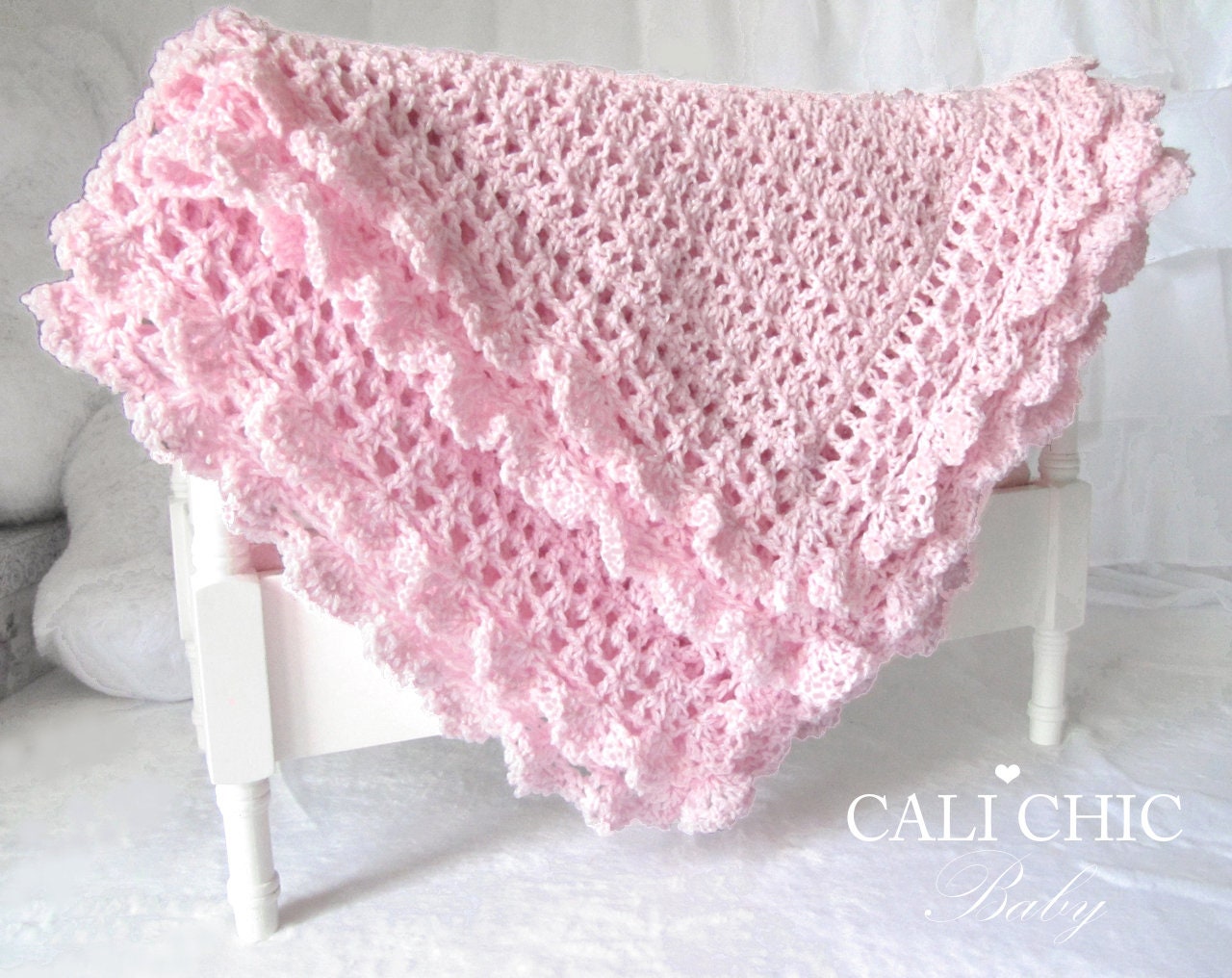 Crochet victorian baby blanket hotsell