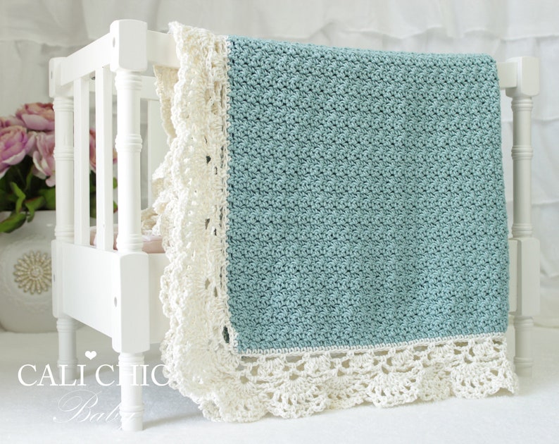 Crochet PATTERN Claire 144 Baby Blanket Pattern, Crochet Blanket Pattern Baby Afghan, DIY Baby Blanket Instant PDF Download image 5