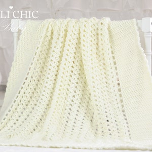 Crochet Blanket PATTERN, Baby Blanket Pattern Belle 147, Crochet Pattern Belle DIY Baby Blanket, Instant PDF Pattern Download