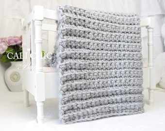 Beginner Blanket Crochet PATTERN Simply Chic 101, Baby Afghan Crochet Pattern, EASY Blanket Pattern, Beginner Crochet Baby Blanket