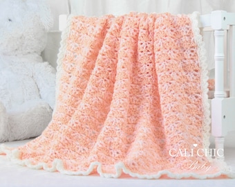 Baby Blanket PATTERN, Bouquet #168, Crochet Baby Pattern, DIY Crochet Baby Blanket Instant PDF Pattern Download