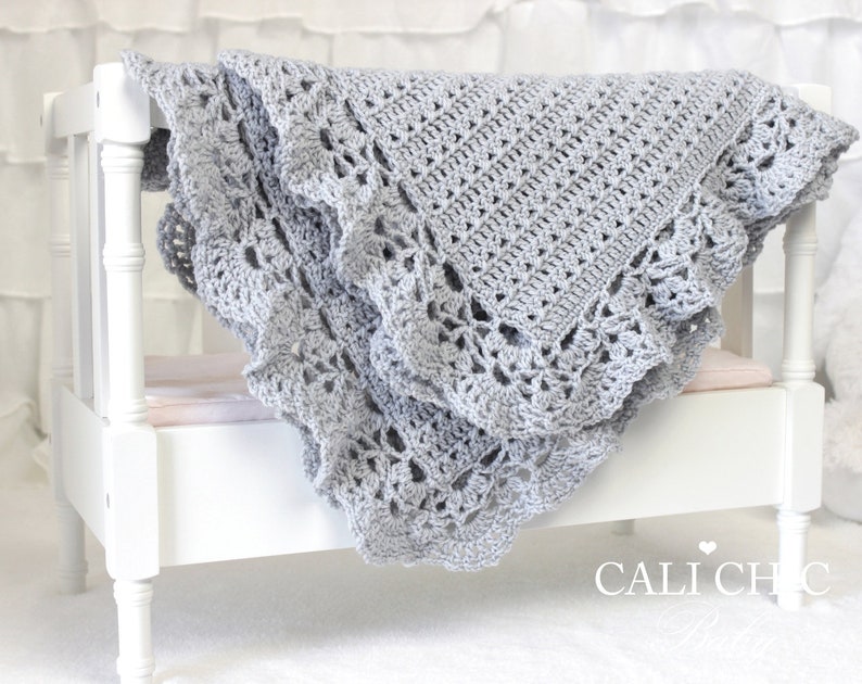 Crochet Blanket PATTERN Christening Baby Blanket Pattern 99 Etsy UK