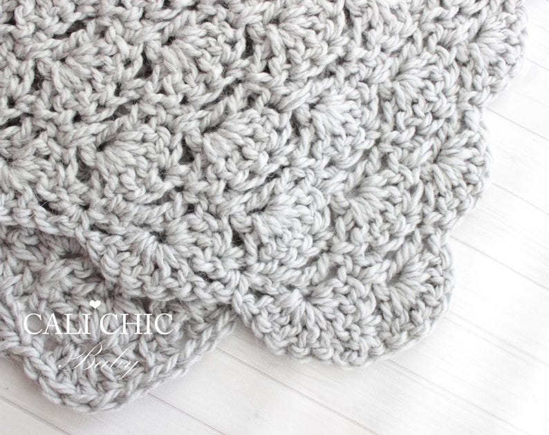 Crochet Baby Blanket Pattern: Viola #33, Bulky Yarn (PDF Download) image 6