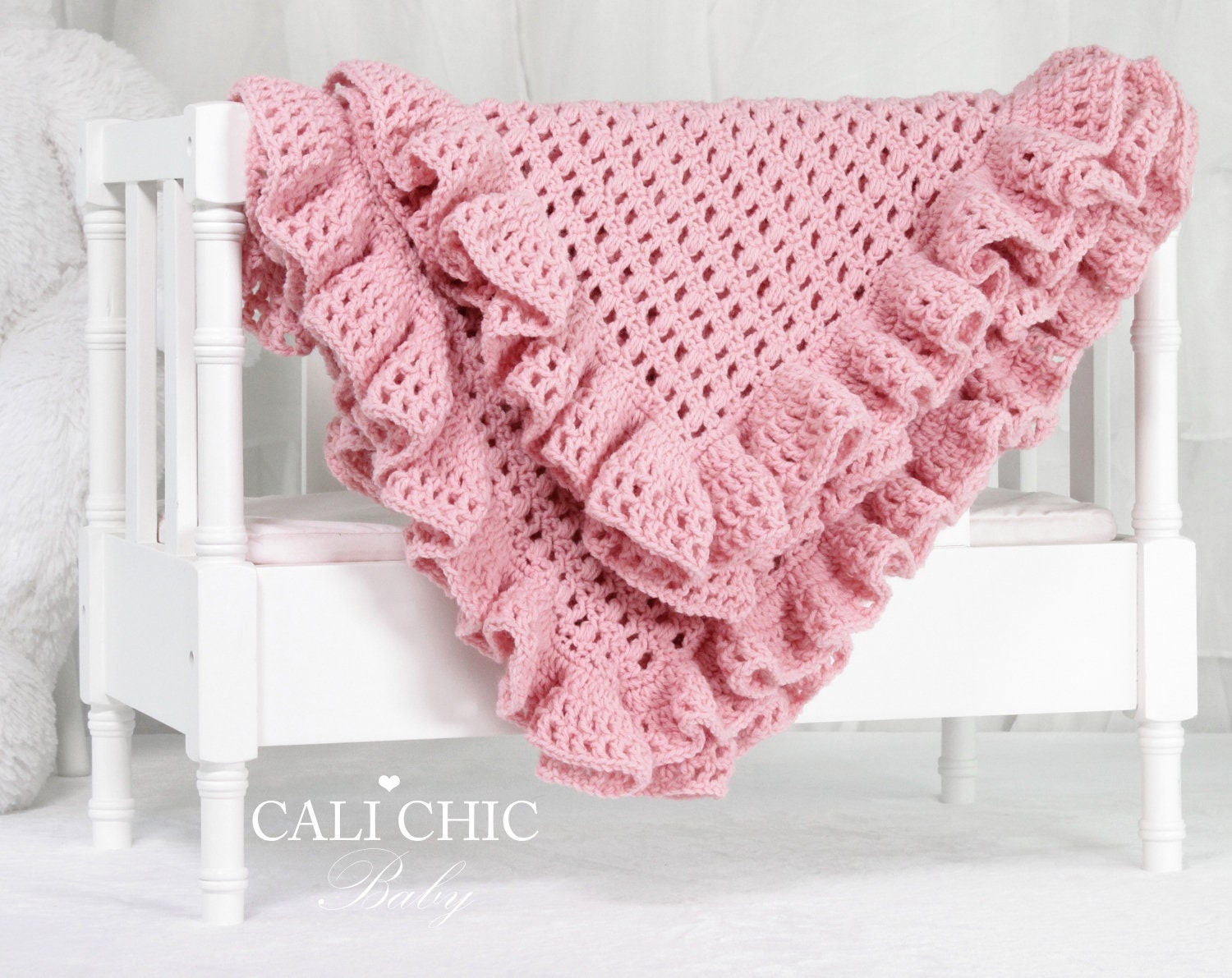 Free Crochet Ruffled Edging Pattern Crochet Baby Blanket Pattern: Sophia Ruffle Edging (PDF Download) - Etsy