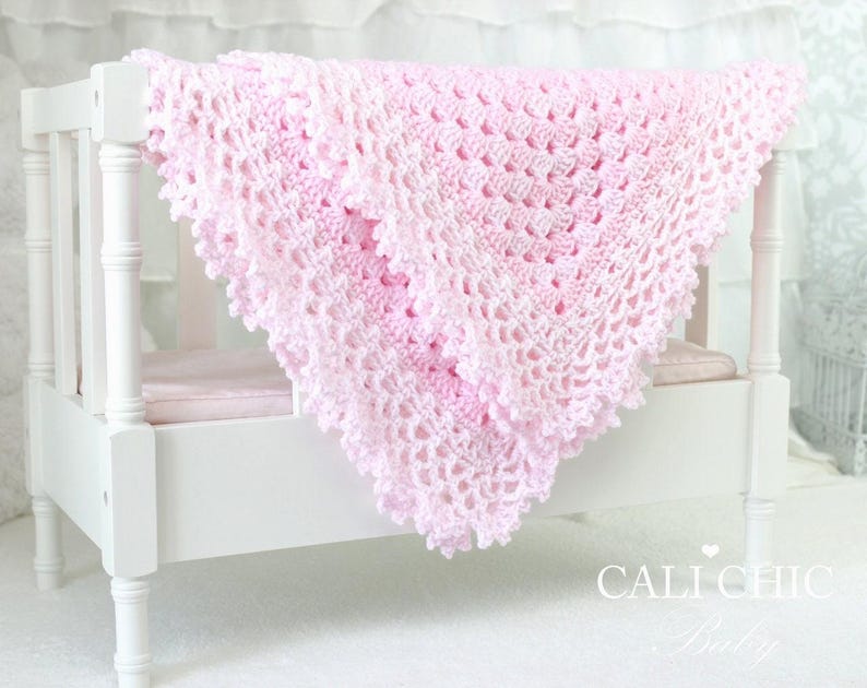 Crochet Baby Blanket Pattern: Freesia Granny Square Afghan (PDF Download) image 1