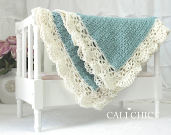 Crochet PATTERN Claire 144 Baby Blanket Pattern, Crochet Blanket Pattern Baby Afghan, DIY Baby Blanket Instant PDF Download