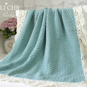 Crochet PATTERN Claire 144 Baby Blanket Pattern, Crochet Blanket Pattern Baby Afghan, DIY Baby Blanket Instant PDF Download image 3