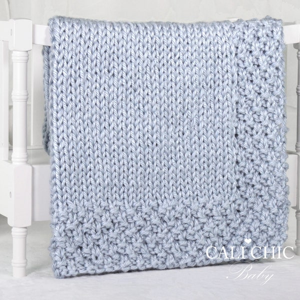 Baby Blanket Knitting PATTERN, Knit Baby Blanket Pattern Frozen #165, Beginner Knitting Pattern, DIY Knit Baby Blanket, Instant Download