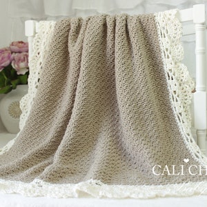 Crochet PATTERN Claire 144 Baby Blanket Pattern, Crochet Blanket Pattern Baby Afghan, DIY Baby Blanket Instant PDF Download image 4