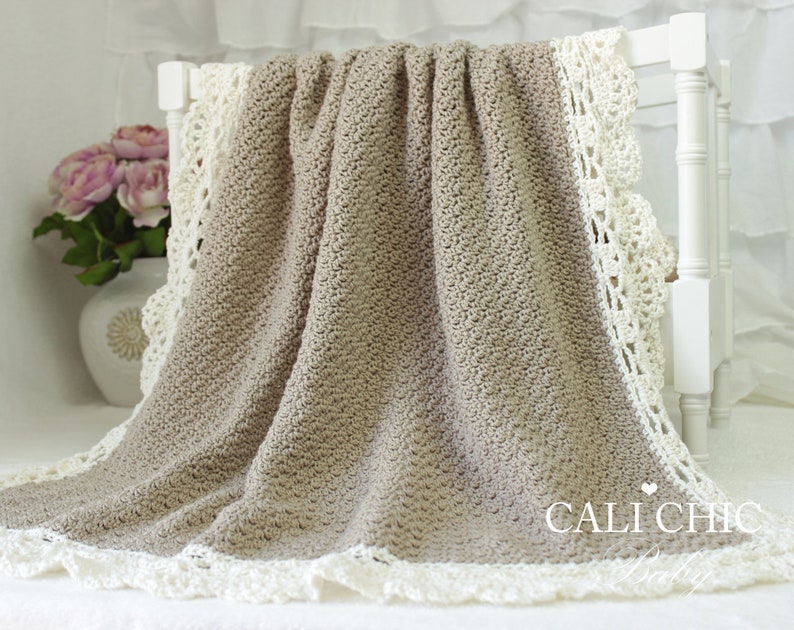 Crochet PATTERN Claire 144 Baby Blanket Pattern, Crochet Blanket Pattern Baby Afghan, DIY Baby Blanket Instant PDF Download image 4