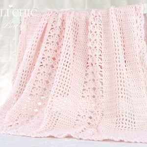 Crochet Baby PATTERN, Elise Baby Blanket Pattern 146, Crochet Blanket Pattern, DIY Baby Blanket Instant PDF Pattern Download