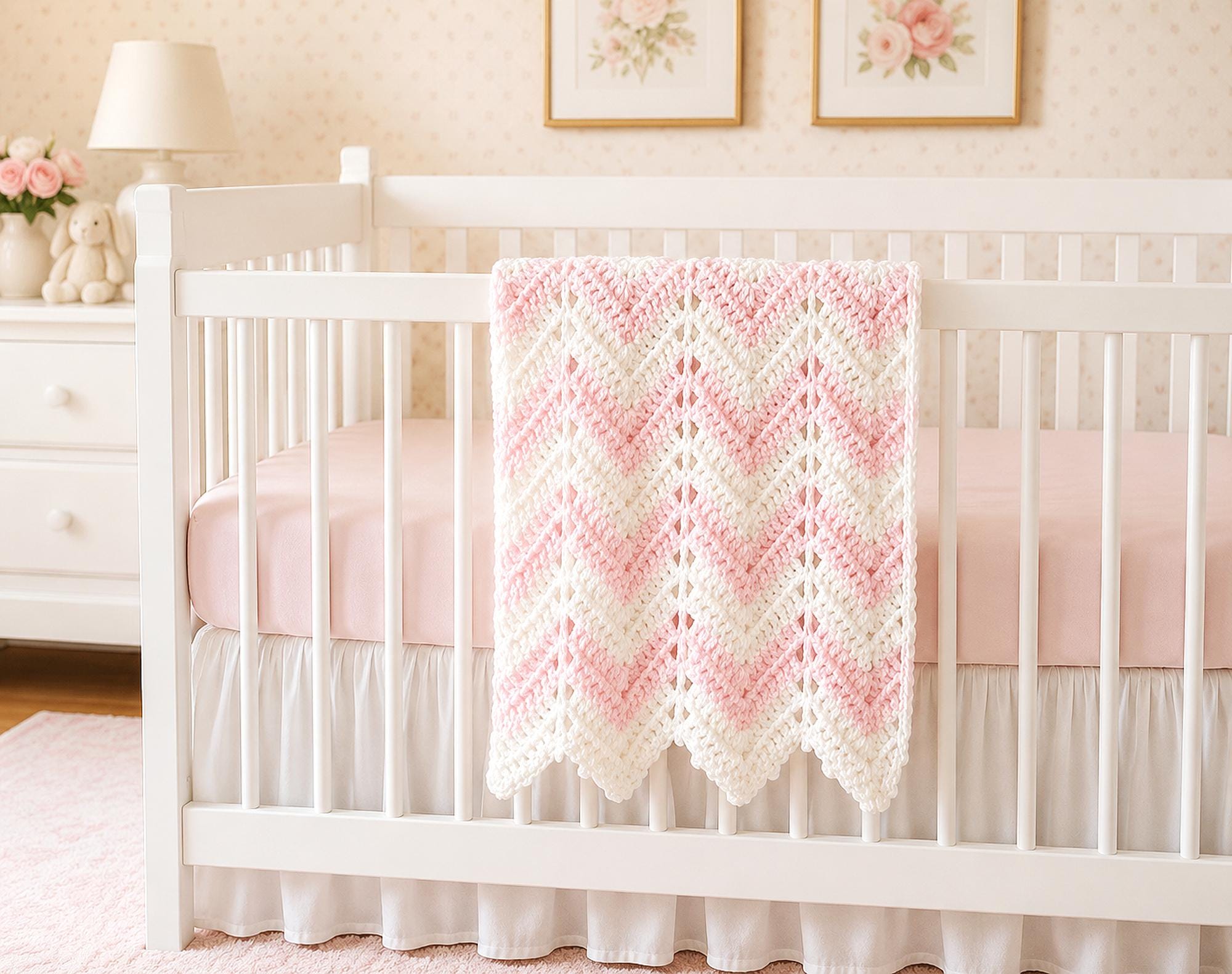 40 Paid and Free Crochet Chevron Patterns To Try Today 34 Crochet Baby Blanket Pattern: Easy Chevron Design