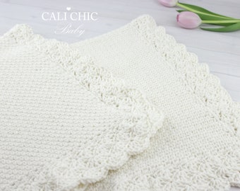 Crochet Baby Blanket PATTERN, Easy Crochet Pattern Sweet Heart 18, Crochet Blanket Pattern, DIY Baby Blanket, Instant PDF Download